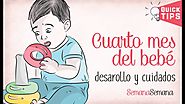 El CUARTO MES del bebé | 4º | Desarrollo y cuidados ✅