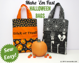 Sew Can Do: Sew Easy: Halloween Treat Bags In Under 20 Minutes!
