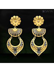 Buy These Beautifully Designed Italian Gold Hanging Earrings