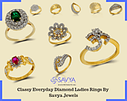 Classy Everyday Diamond Ladies Rings By Savya Jewels