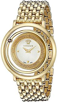 Versace Women's VQV080015 Venus Gold-Tone Stainless Steel Watch