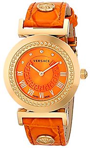 Versace Women's P5Q80D165 S165 VANITY Analog Display Quartz Orange Watch