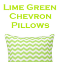Best Lime Green Chevron Pillow | Chevron Decorative Throw Pillows