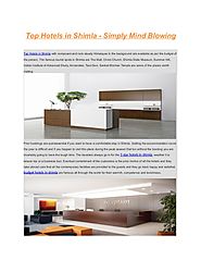 Hotels of shimla mind blowing