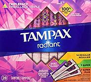 Tampax Radiant Tampons for Heavy Flow and Swimming