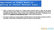 Importance of Credit Score in getting an Instant Personal Loans