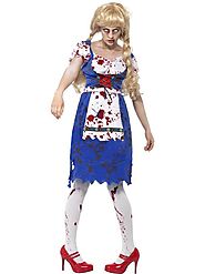Womens Zombie Bavarian Horror Oktoberfest Costume - Sale 75%