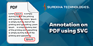 Annotations Using SVG On PDF