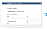 Cramberry: Create & study flash cards online