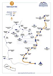 Tsum Valley Trekking Map