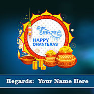 Happy Dhanteras 2019 images with name