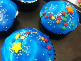 Stars in Space Cupcakes
