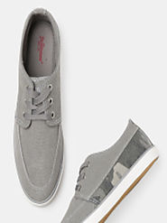 Buy Roadster Men Grey Sneakers - Casual Shoes for Men 8058267 | Myntra
