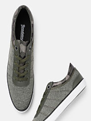 Buy Roadster Men Olive Green Sneakers - Casual Shoes for Men 6940192 | Myntra