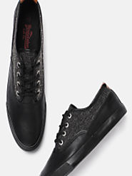 Buy Roadster Men Black Sneakers - Casual Shoes for Men 2446593 | Myntra