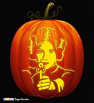 Princess Leia Pumpkin Carving Stencil