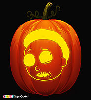 Morty Smith Pumpkin Stencil