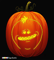 Mr. Meeseeks Pumpkin Stencil