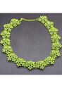 Floral Collar Necklace - Neon Green - Lookbook Store