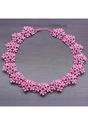 Floral Collar Necklace - Neon Pink - Lookbook Store