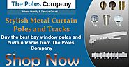 Buy Stylish Metal Curtain Poles and Tracks Online