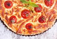 Cherry Tomato and Dill Quiche with Goat Cheese