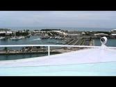 Royal Caribbean Cruise Ship Leaving Bermuda view of Royal Naval Dockyard & Commissioner's House