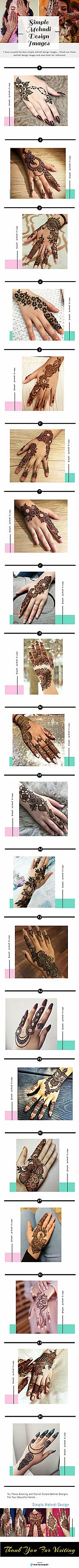 Simple Mehndi Design Images | Infographic