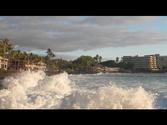 Alii Drive Ocean Waves - Kailua Kona, Hawaii - January 18, 2013