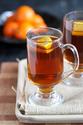 Hot rum and ginger tea toddy