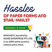 How can you apply for your Criminal History Check smoothly through KONCHECK