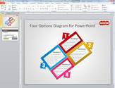 Four Options Diagram for PowerPoint