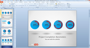Free Project Completion Barometer Shapes for PowerPoint - Free PowerPoint Templates - SlideHunter.com