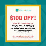 Know people who need help with home cleaning? Refer a friend today and get a big discount! 💲 ✨