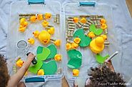 Feed the Ducks Sensory Bin for Toddlers & Preschoolers - Toot's Mom is Tired