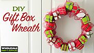 DIY Mini Giftbox Christmas Wreath