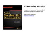 Understanding metadata - practical spia book