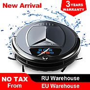 (Free shipping to all countries) 2019 Newest Wet and Dry Robot Vacuum Cleaner,with Water Tank,TouchScreen,Schedule,Se...