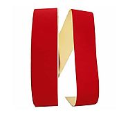 Amazing Red Velvet Ribbon With Gold Backing