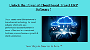 Cloud based travel ERP software- iTours