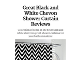 Great Black and White Chevon Shower Curtain Reviews