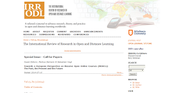 The International Review of Research in Open and Distance Learning