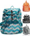 Best Glitter Sequin Chevron Backpack for Girls