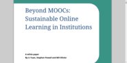 Beyond MOOCs: Sustainable Online Learning in Institutions