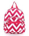 Pretty and Cute Pink Chevron Backpack - Backpacks for Girls