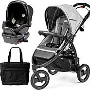 Book Cross Atmosphere Peg Perego Travel Systems with a Diaper Bag