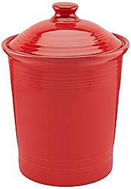 Large Red Kitchen Canisters