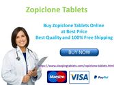 Buy Zopiclone Tablets