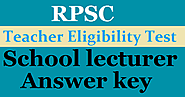 RPSC School Lecturer Answer key 2020 Released @ rpsc.rajasthan.gov.in.