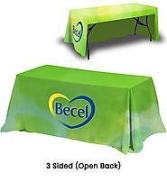 Get Dye Sublimated Tablecloth Only At Display Solution | Canada